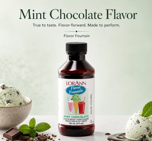 Mint Chocolate Chip Ice Cream & Beverage Flavor by LorAnn Oils