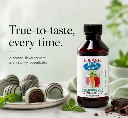 Mint Chocolate Chip Ice Cream & Beverage Flavor by LorAnn Oils