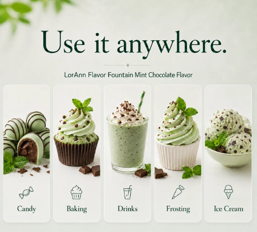 Mint Chocolate Chip Ice Cream & Beverage Flavor by LorAnn Oils