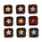 Small edible hyacinth sugar flower decorations for wedding cakes, celebration cakes, and pastries