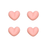 Small_Pink_Heart_Royal_Icing_Toppers_Decorations_for_Chocolates_Cookies_Candy_and_Cupcakes perfect for Valentine's Day Treats by Caljava
