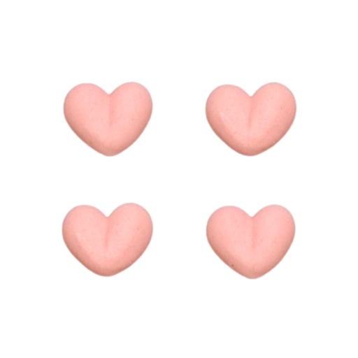 Small_Pink_Heart_Royal_Icing_Toppers_Decorations_for_Chocolates_Cookies_Candy_and_Cupcakes perfect for Valentine's Day Treats by Caljava