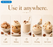 Swirled nut-free butter pecan soft-serve frozen yogurt topped with caramel drizzle in a clear cup.