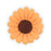 Unwired sunflower blossoms handmade from gum paste for cake decorating by Caljava