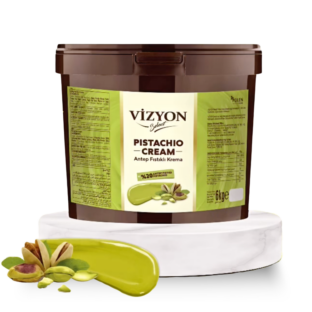 Premium Pistachio Cream Filling for Dubai Chocolate Bars, Kunafa, and Baklava – Vegan, All-Natural Pastry Ingredient for Chocolatiers and Pastry Chefs by Amoretti distributed by Caljava