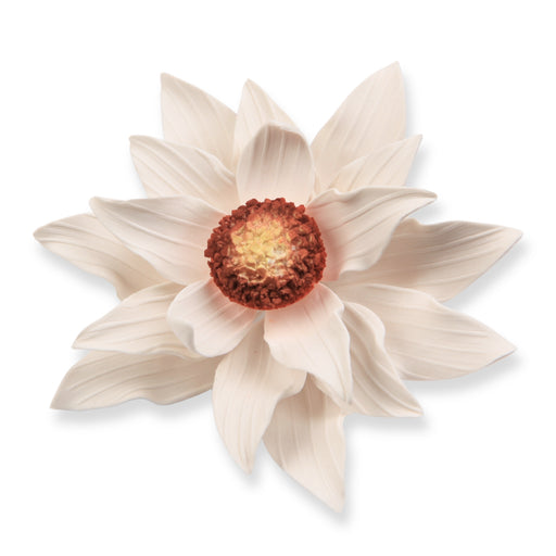 White chrysanthemum sugar flower cake topper made from gum paste from Caljava