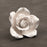 White gum paste hybrid tea rose cake topper for wedding cakes and celebrations from Caljava