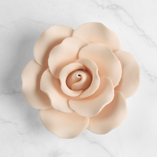 Unwired Gum Paste Sugar Flower Rose for Cake Decorating - Ready-to-Use Wedding & Birthday Cake Topper by Caljava