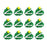 Mini Christmas Tree Royal Icing Toppers great for decorating Chocolates, Candy, Cupcakes, Cakes and more. Edible decorations from CaljavaOnline.