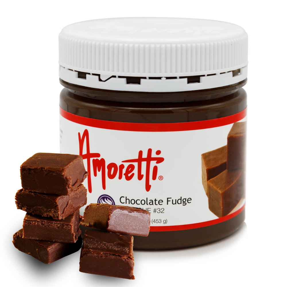 1 lb tub of Amoretti Premium Chocolate Fudge Ganache for cake decorating and pastry filling