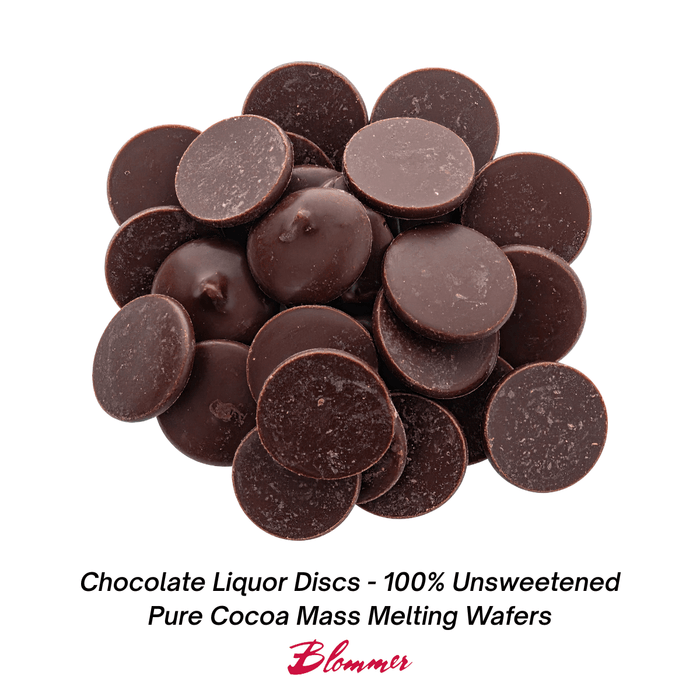 Blommer Chocolate Liquor Disks | 100% Unsweetened Pure Cocoa Mass Melting Wafers - CaljavaOnlineCWS-CHOCLIQUOR-40LBChocolate