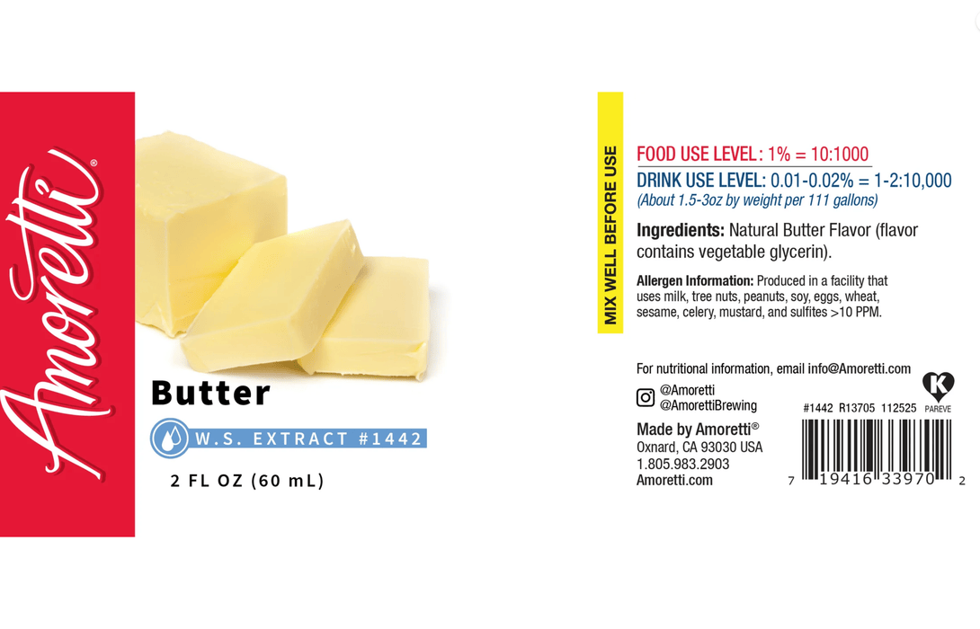 Butter Extract Water Soluble by Amoretti - CaljavaOnlineAMRTI-1442-2LBFlavor
