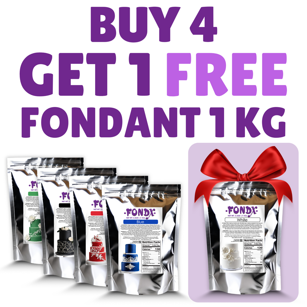 FondX Rolled Fondant - BUY 4, GET 1 FREE