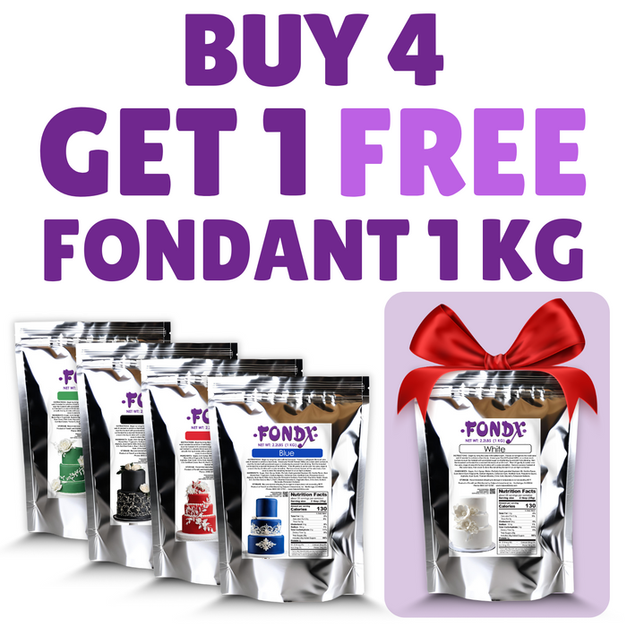 FondX Rolled Fondant - BUY 4, GET 1 FREE