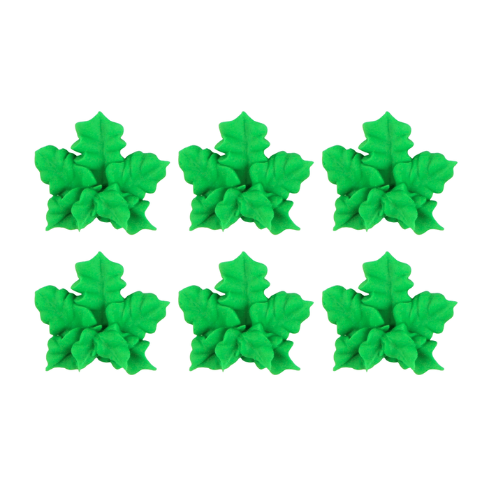 Cannabis Leaf Royal Icing Decorations (Bulk) - CaljavaOnlineY1923CCupcake Decorations