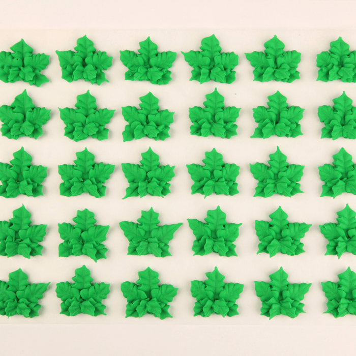 Cannabis Leaf Royal Icing Decorations (Bulk) - CaljavaOnlineY1923CCupcake Decorations