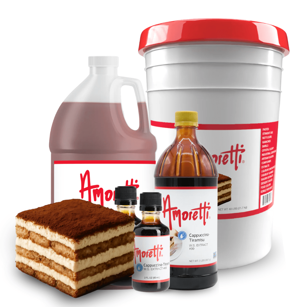 Cappuccino Tiramisu Extract Water Soluble by Amoretti - CaljavaOnlineAMRTI-99-60LBFlavor