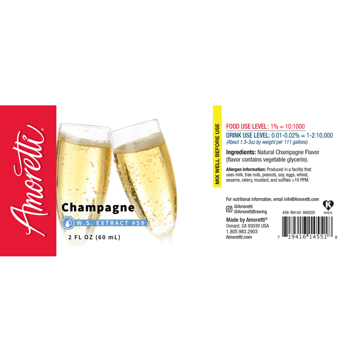 Champagne Extract Water Soluble by Amoretti - CaljavaOnlineAMRTI-59-48LBFlavor