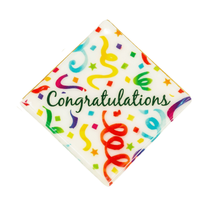 Chocolate Celebration Plaque Toppers – Edible Chocolate Accents for Pastry Chefs & Catering - CaljavaOnline1127WChocolate
