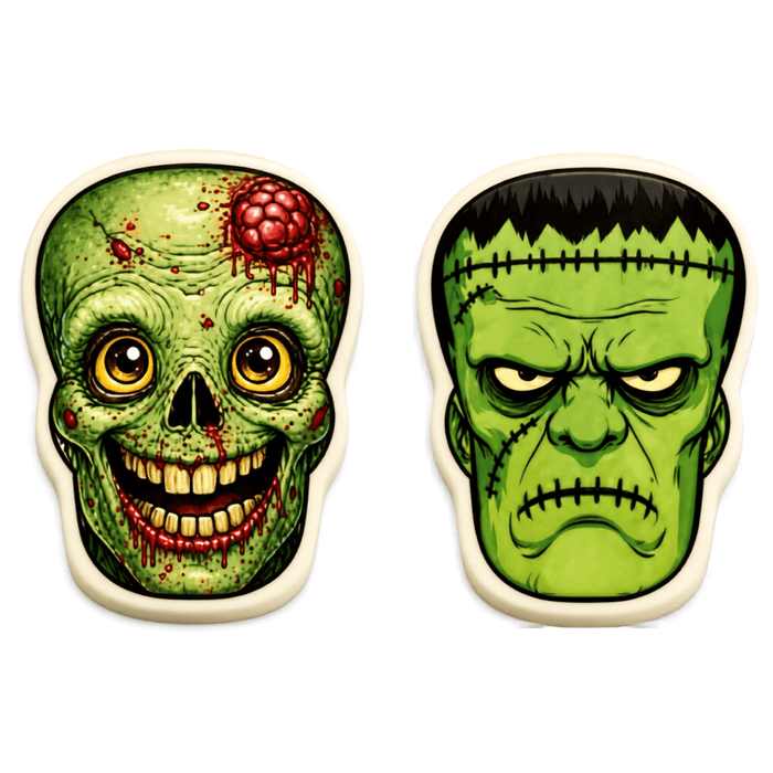Chocolate Halloween Plaque Toppers – Edible Chocolate Accents for Pastry Chefs & Catering - CaljavaOnline5408CP3Chocolate
