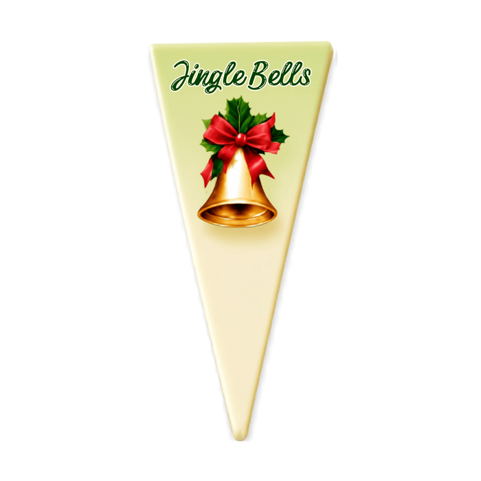 Chocolate Holiday Triangle Plaque Toppers – Edible Chocolate Accents for Pastry Chefs & Catering - CaljavaOnline1426CP4Chocolate