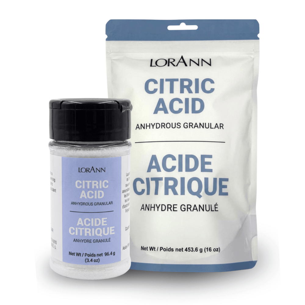 Citric Acid by LorAnn – Food-Grade Sour Flavor Enhancer & Preservative for Gummies, Edibles, Candies & Baking - CaljavaOnline6040-0600BPreservative