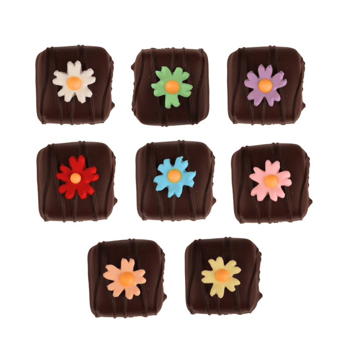 Fuchsia Sugar Flower Toppers - CaljavaOnlineP-FFFCupcake Decorations