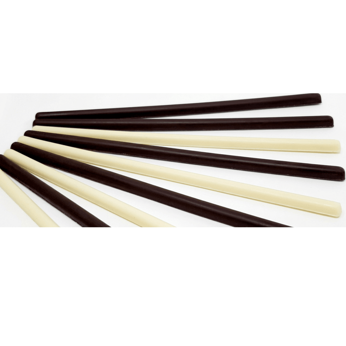 Gourmet Chocolate Garnish Skinny Sticks – Edible Chocolate Accents for Pastry Chefs & Catering - CaljavaOnline9884DChocolate