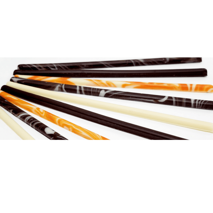 Gourmet Chocolate Garnish Standard Sticks – Edible Chocolate Accents for Pastry Chefs & Catering - CaljavaOnline9885DChocolate