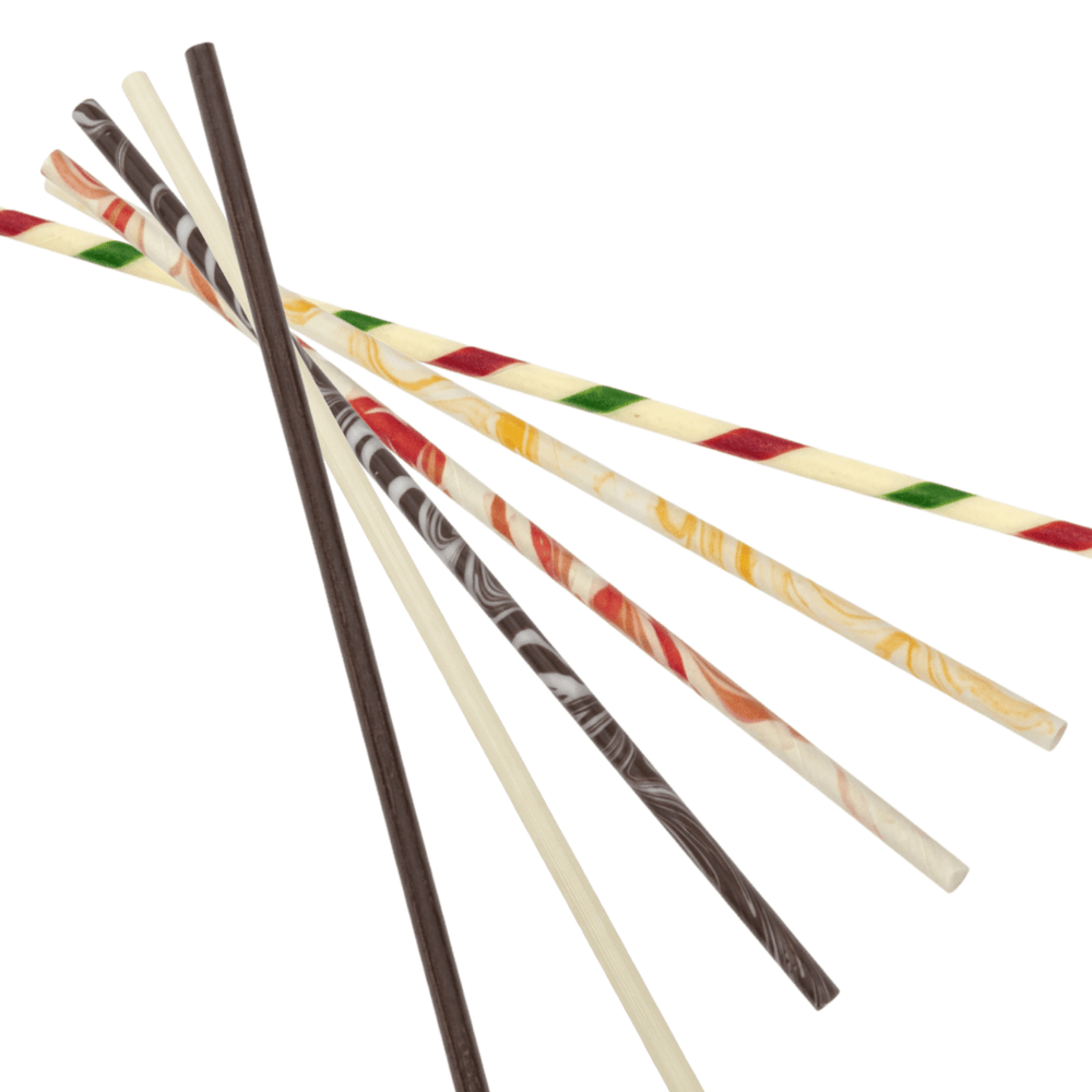Gourmet Chocolate Garnish Standard Sticks – Edible Chocolate Accents for Pastry Chefs & Catering - CaljavaOnline9885DChocolate