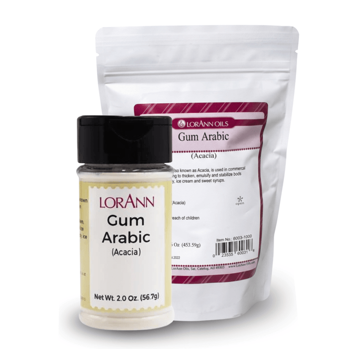 Gum Arabic Acacia Powder by LorAnn – Emulsifier, Thickener & Stabilizer for Candy, Ice Cream & Cake Decorating - CaljavaOnline6003-0600