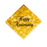Gourmet Happy Anniversary white chocolate cake plaque decoration for commercial bakeries