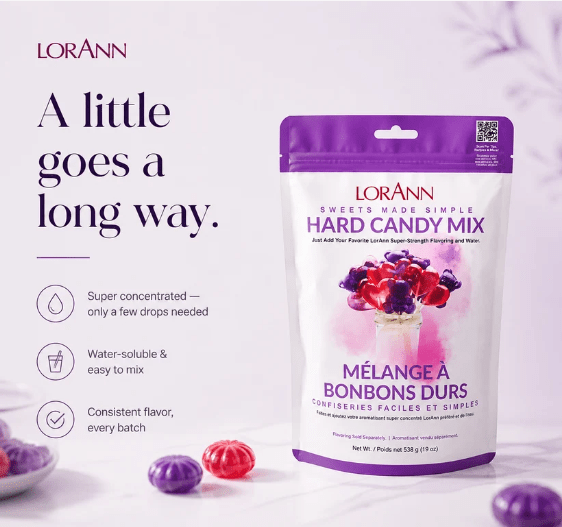 Hard Candy Mix by LorAnn – Easy Mix Base for Isomalt Candies & Lollipops - CaljavaOnline4210-0000
