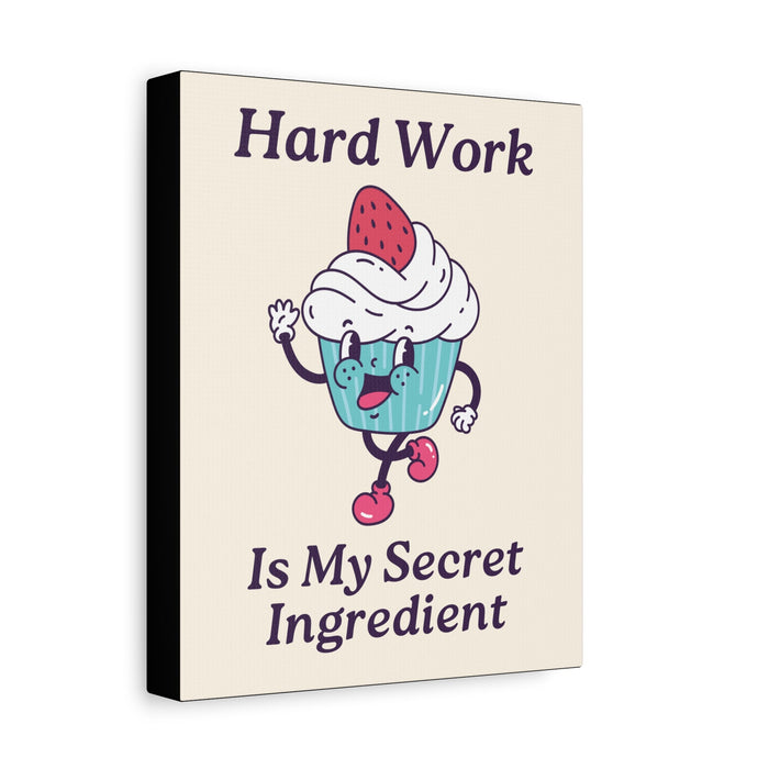 Hard Work Is My Secret Quote Wall Art – Canvas Print - CaljavaOnline14608399719291028155Canvas