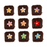 Hyacinth Sugar Flower Toppers - Small - CaljavaOnlineP-HYASMINICupcake Decorations