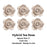 Hybrid Tea Rose 2" - White - CaljavaOnlineWRP5-5CMWHGumpaste Flowers