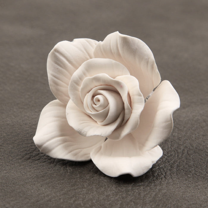 Hybrid Tea Rose 2" - White - CaljavaOnlineWRP5-5CMWHGumpaste Flowers