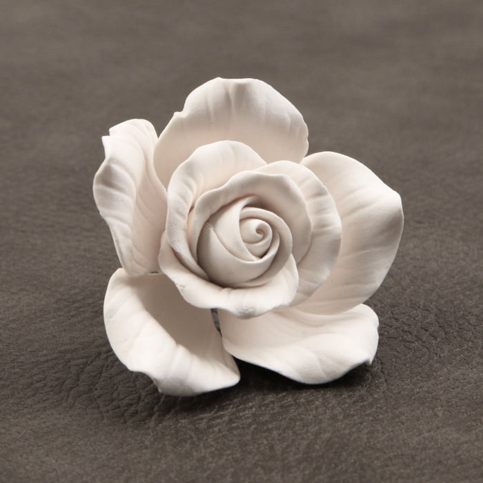 Hybrid Tea Rose 2" - White - CaljavaOnlineWRP5-5CMWHGumpaste Flowers