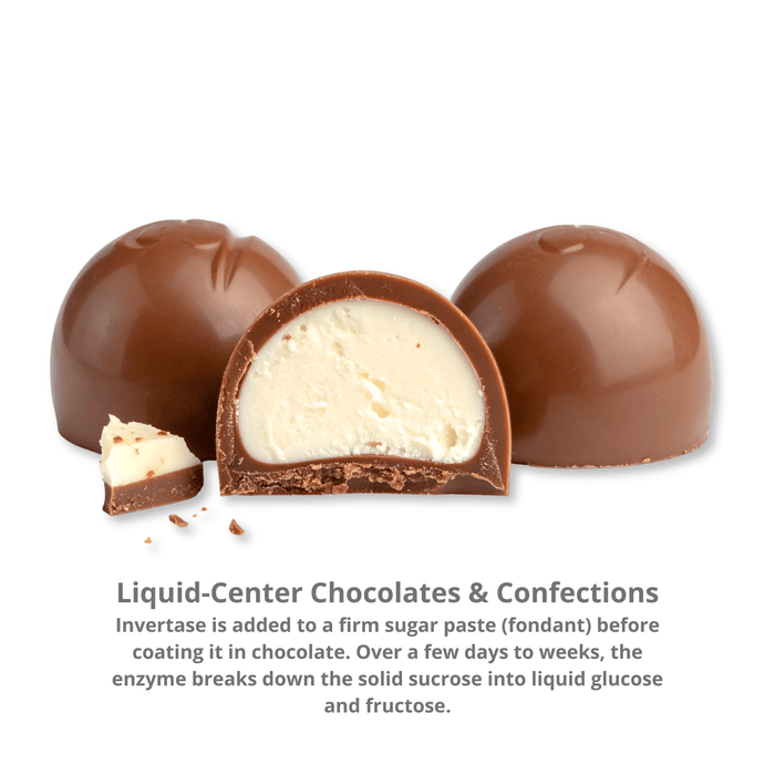 Invertase by LorAnn – Professional Fondant Liquefier & Softener Enzyme for Liquid Candy Centers & Chocolates - CaljavaOnline6070-0500Preservative