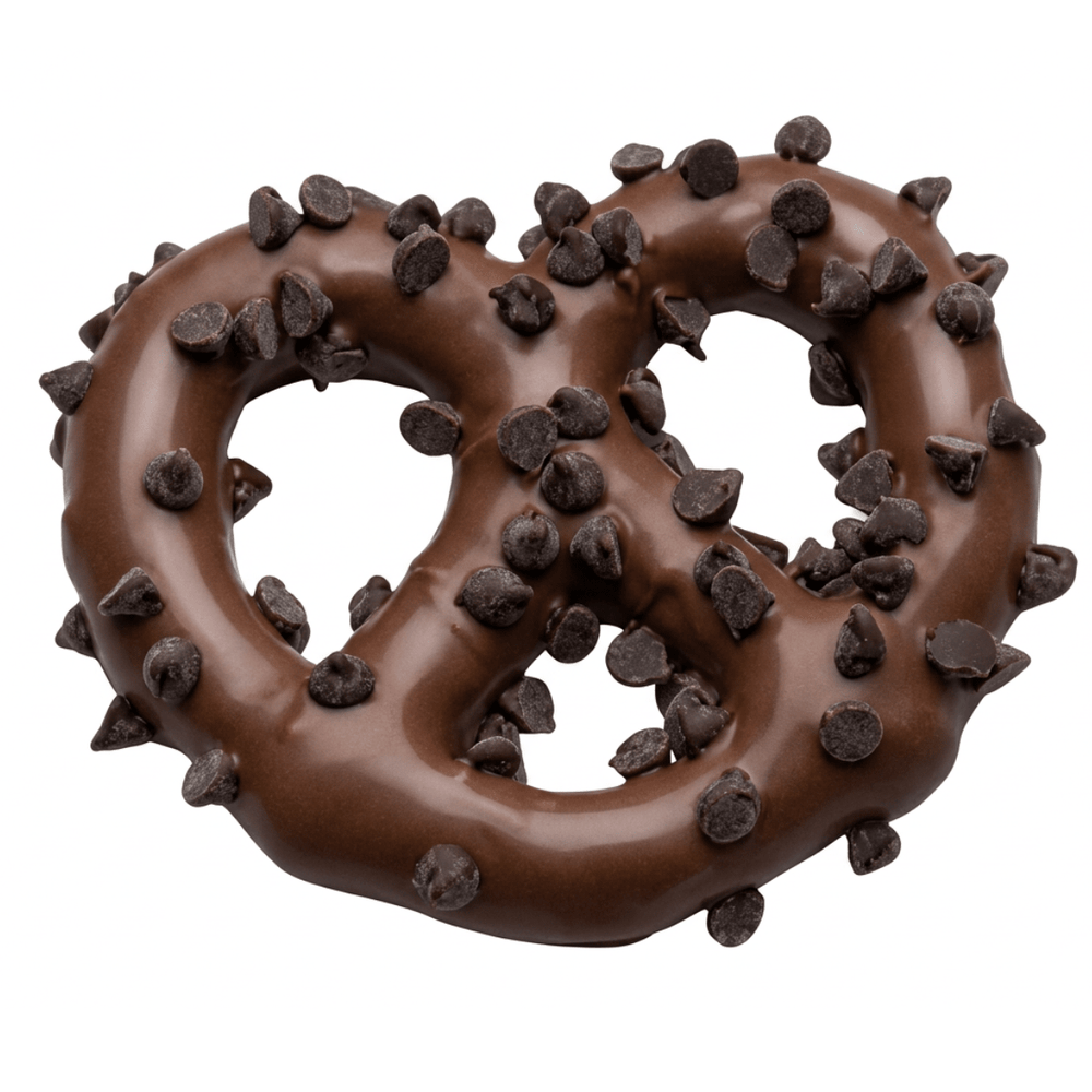 Jumbo Milk Chocolate & Chocolate Chip Covered Pretzels – Retail-Ready Gourmet Confections for Bakeries & Specialty Shops - CaljavaOnline9454MChocolate