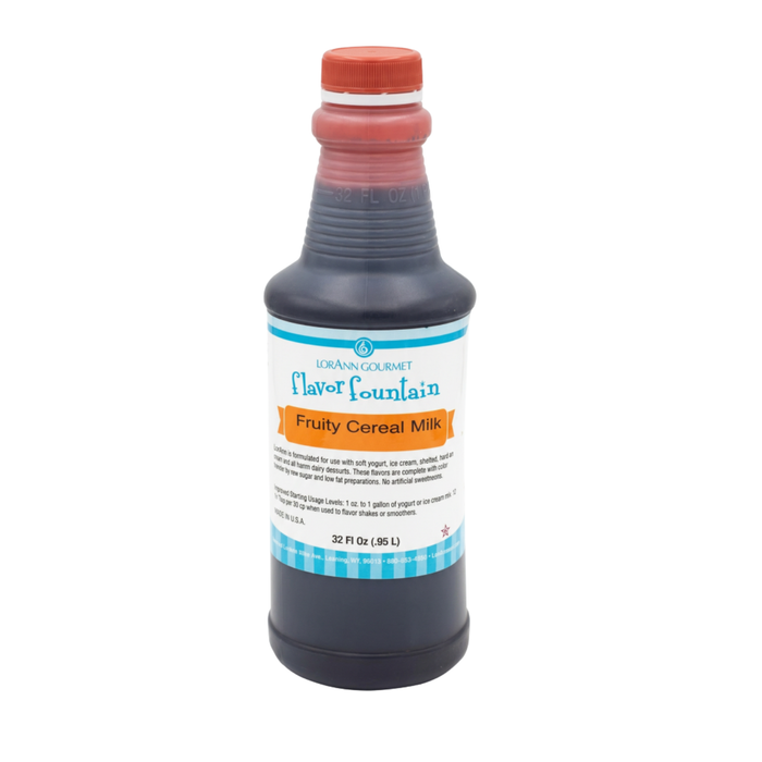 1 quart LorAnn Fruity Cereal Milk water-soluble flavor extract