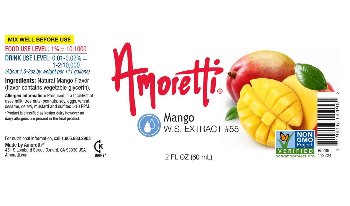 Mango Extract Water Soluble by Amoretti - CaljavaOnlineAMRTI-55-48LBFlavor