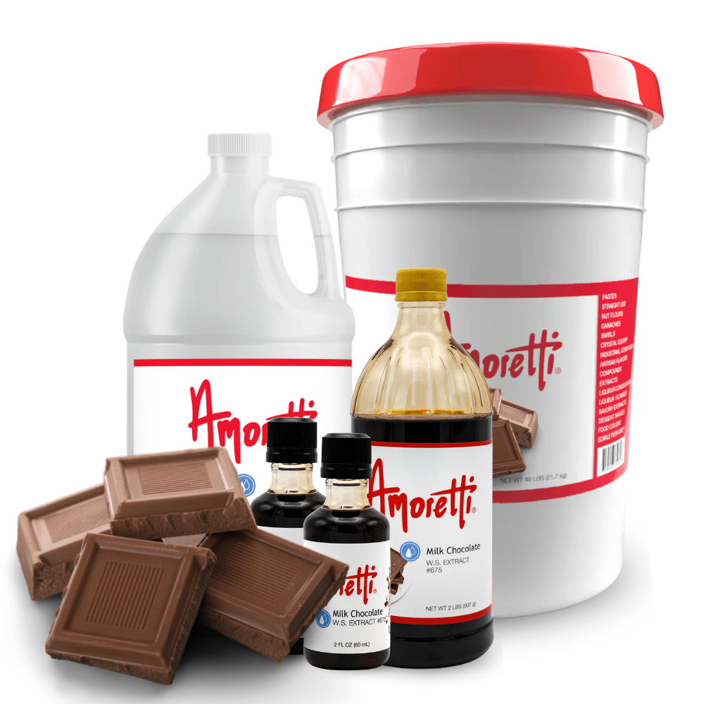 Milk Chocolate Extract Water Soluble by Amoretti - CaljavaOnlineAMRTI-675-8LBFlavor