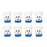 Mini Bunny w/ Bow Tie Royal Icing Decorations (Bulk) - CaljavaOnlineY1237Cupcake Decorations