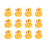 Mini Duck Royal Icing Decorations (Bulk) - CaljavaOnlineY1936-2Cupcake Decorations