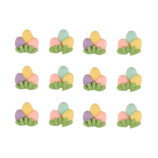 Mini Easter Eggs Royal Icing Decorations (Bulk) - CaljavaOnlineY1931Cupcake Decorations
