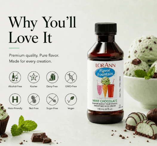 Mint Chocolate Chip Ice Cream & Beverage Flavor by LorAnn Oils - CaljavaOnline1730-0800Flavor