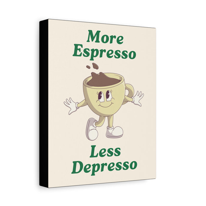 More Espresso, Less Depresso Quote Wall Art – Canvas Print - CaljavaOnline30516244706924054875Canvas