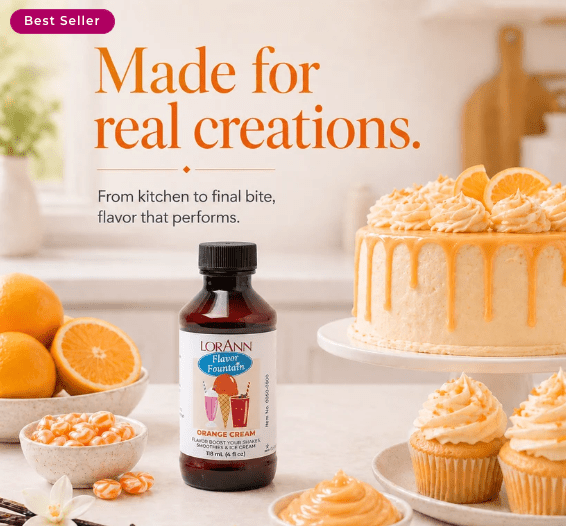 Orange Cream Dreamsicle Ice Cream & Beverage Flavor by LorAnn Oils - CaljavaOnline0950-1100Flavor