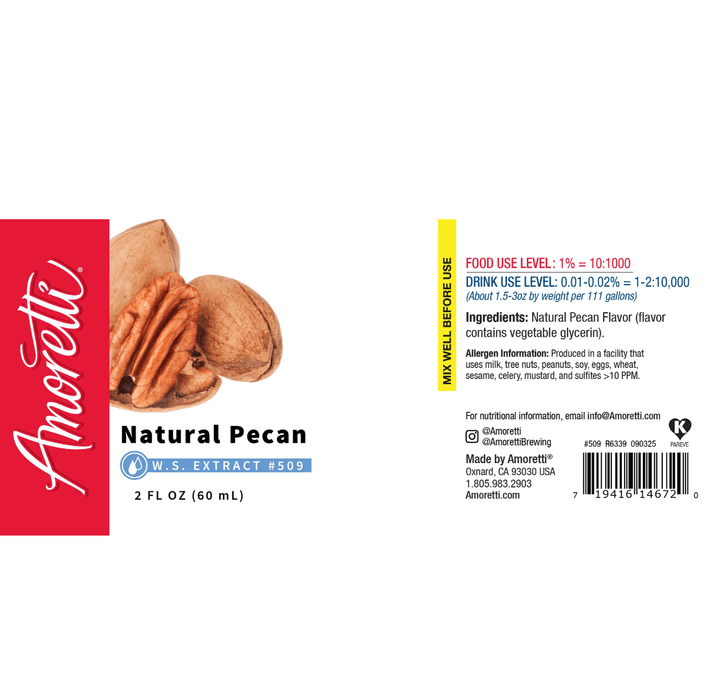 Pecan Extract Water Soluble by Amoretti - CaljavaOnlineAMRTI-509-8LBFlavor